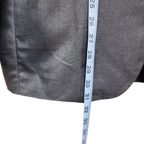 Mens Grey Single-Breasted Blazer Jacket Mylldey Size L Button Cuffs Pockets - Picture 6 of 8